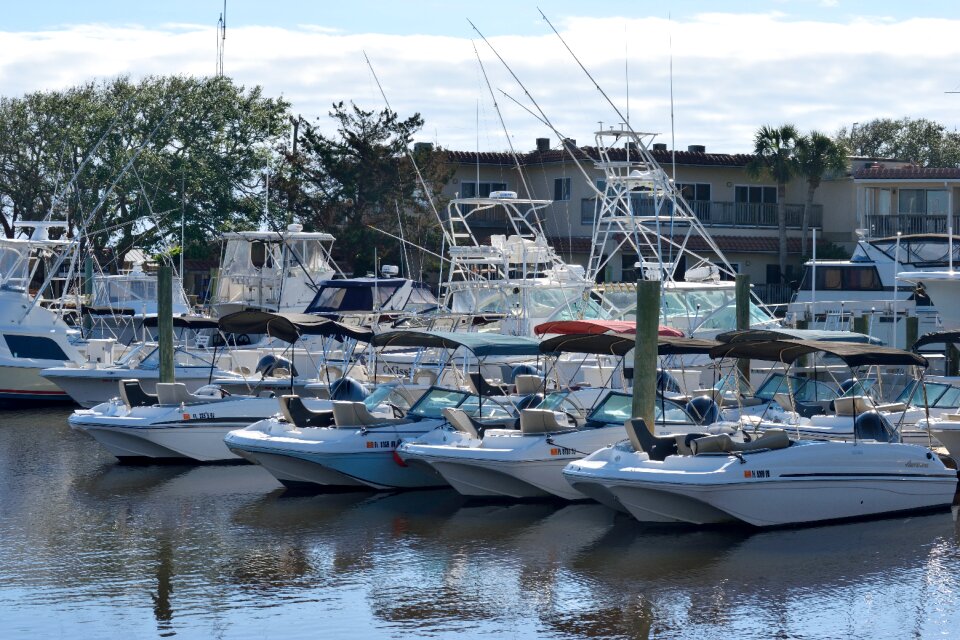 Marina moored dock