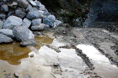 Wyrobisko wet reflection