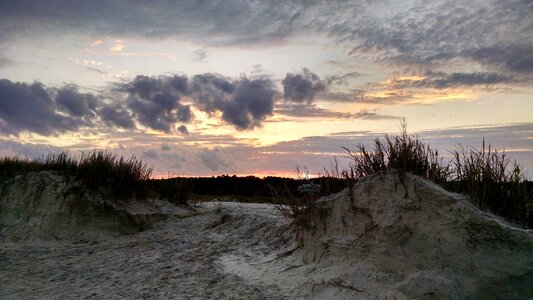 Clouds cool gray sunrise