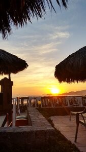 Summer tropical sunset