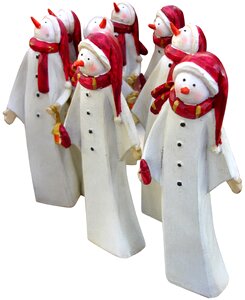 Mikuláš statuettes winter