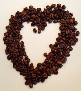 Coffee coffee beans valentine's day photo