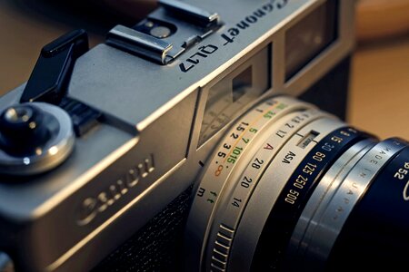 Film vintage lens