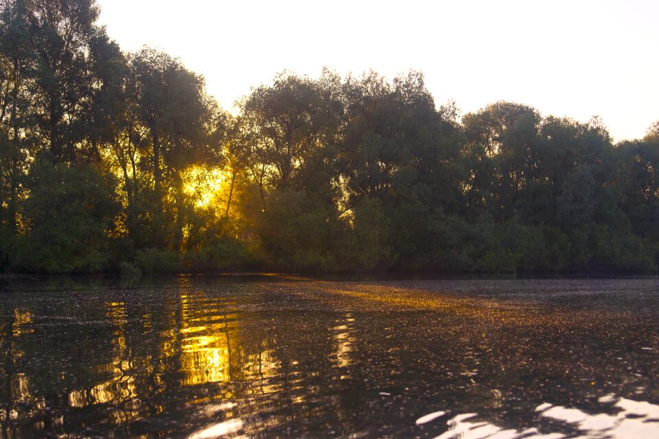 Background water reflection