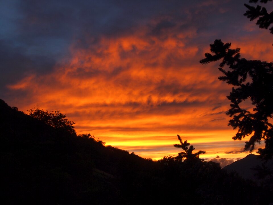 Atmosphere sunset colors landscape photo