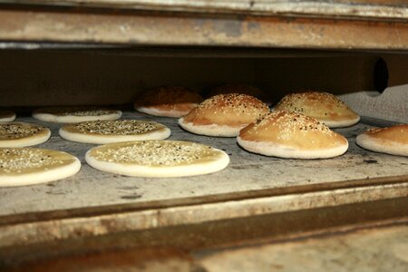 Kebap bake bread dough pieces