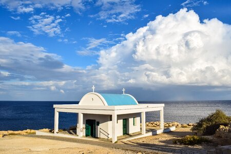 Church blue white