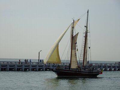 Ship sailing vessel water photo
