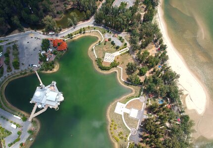 Dji spark aerial view