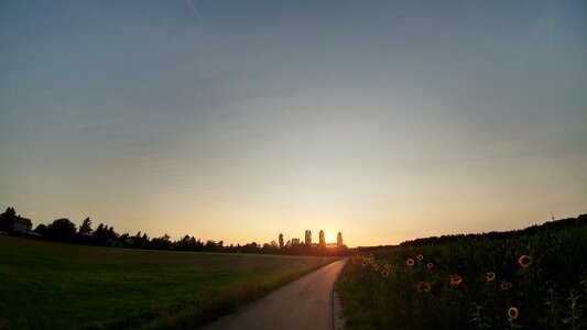 Evening sky twilight abendstimmung photo