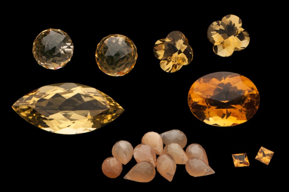 Jewellery yellow close up