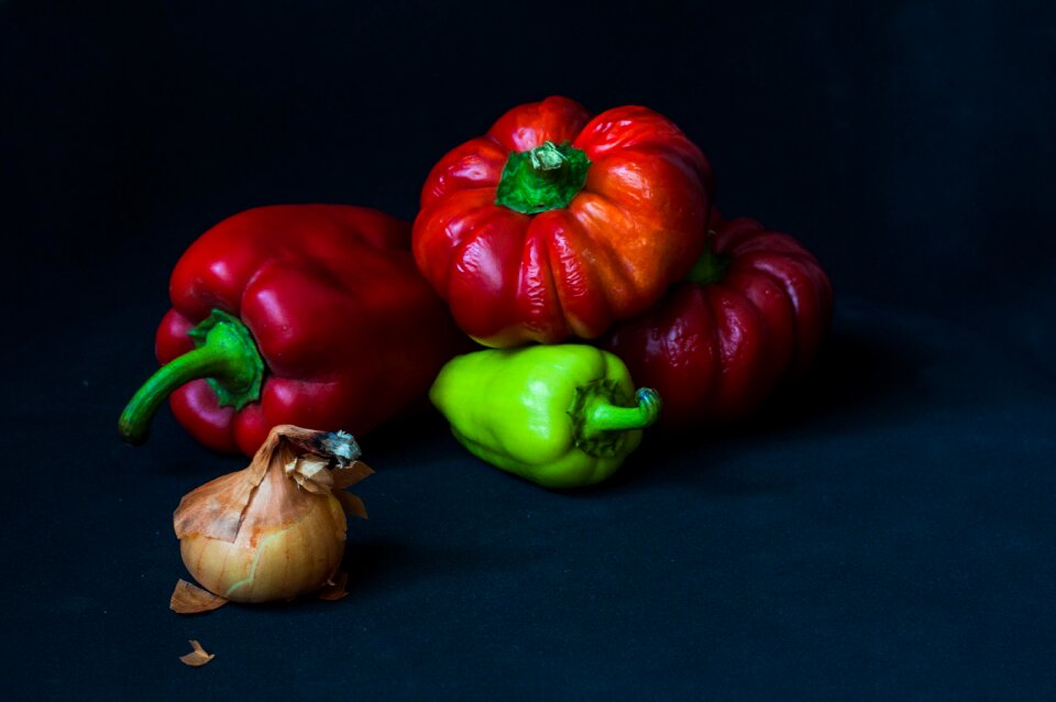 Onion red still life