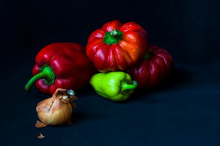 Onion red still life