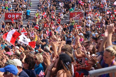 Beach volleyball fans volleyball world cup beach volleyball world cup photo