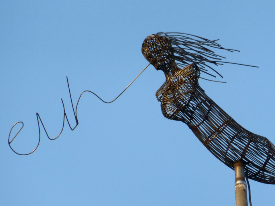 Air blue sky metal