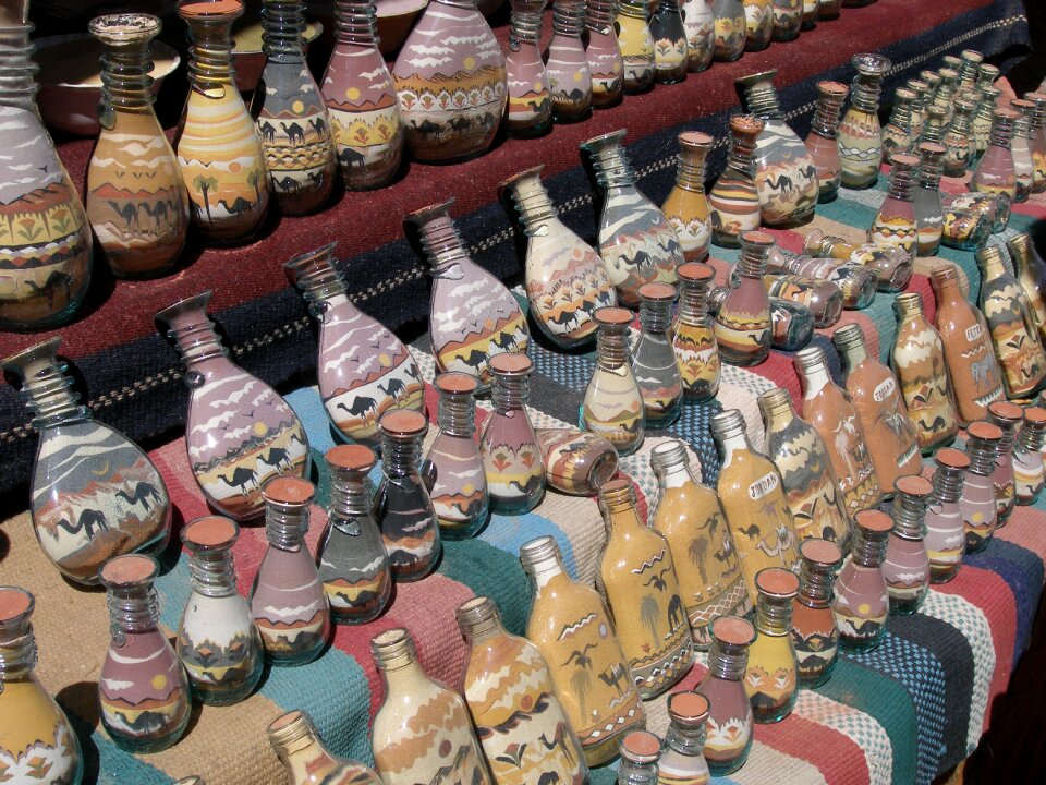 Bottles sand bottles camel