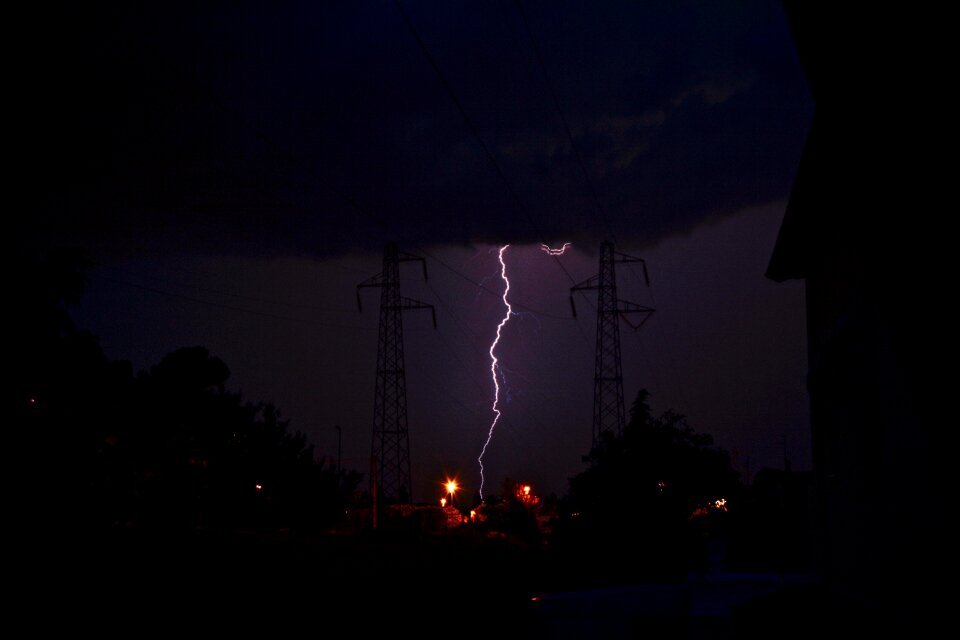 Thunderstorm sky night