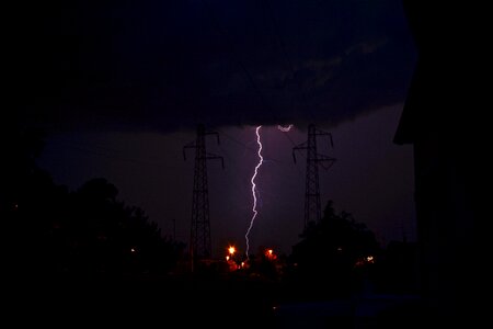 Thunderstorm sky night