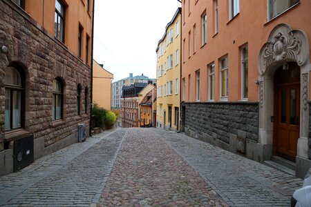 Stockholm apartment building facade photo