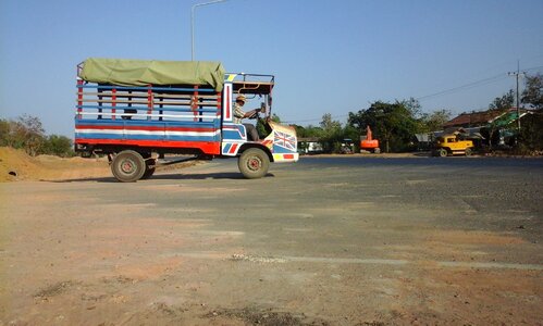 Isan transport thai truck photo