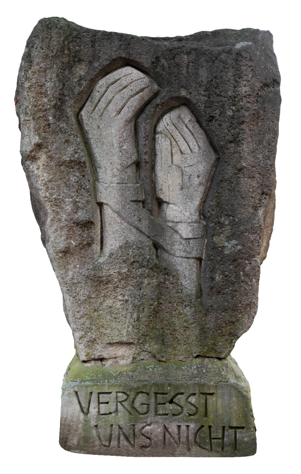 Saying sculpture religious