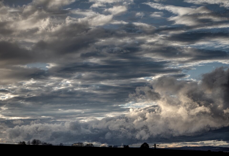 Sky atmosphere clouds form