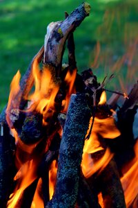 Barbecue burn burning photo