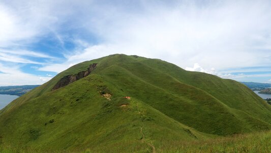 Indonesian samosir lake toba photo