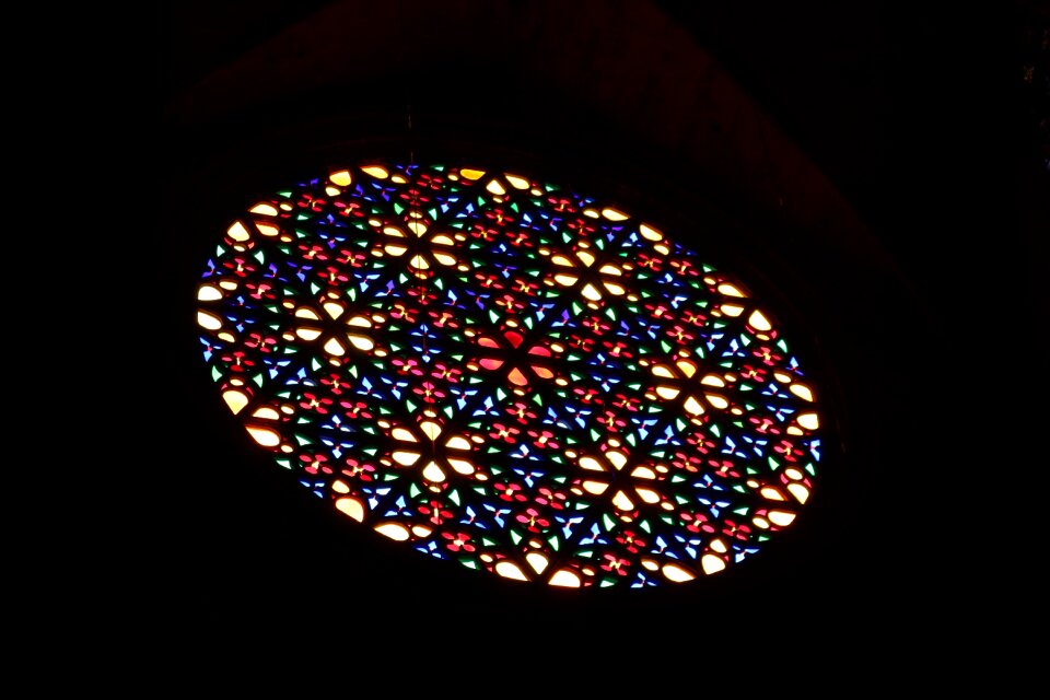 Glass colorful glass architecture