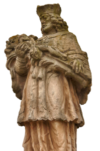 Bridge saint patron saint statue