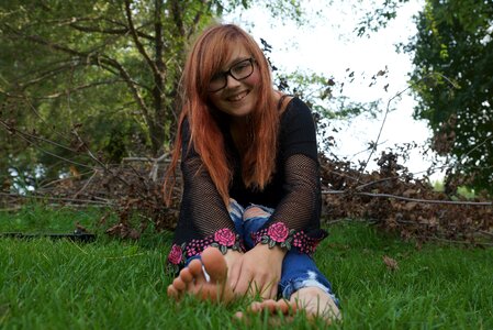 Female happy woman