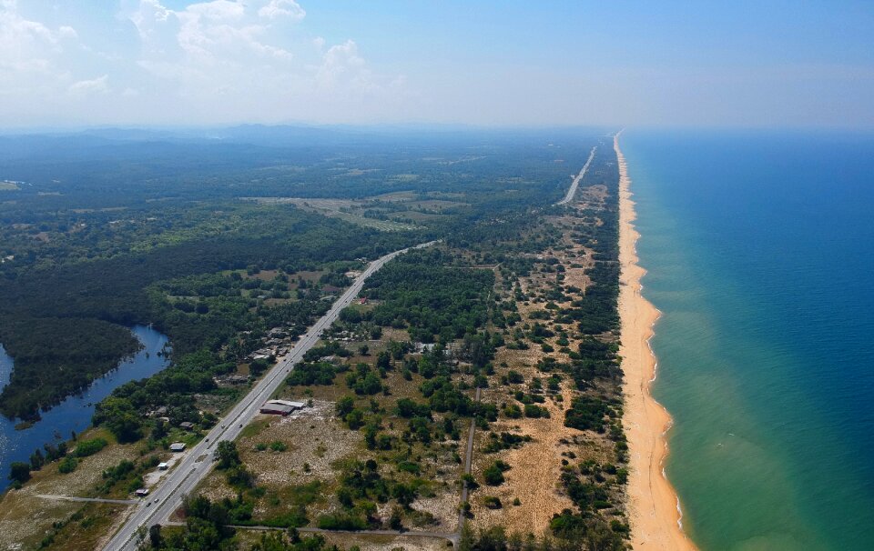 Dji spark aerial view