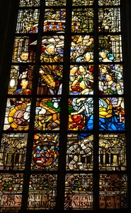 Amsterdam stained glass window church photo