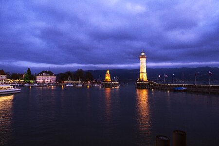 Port lighthouse water photo