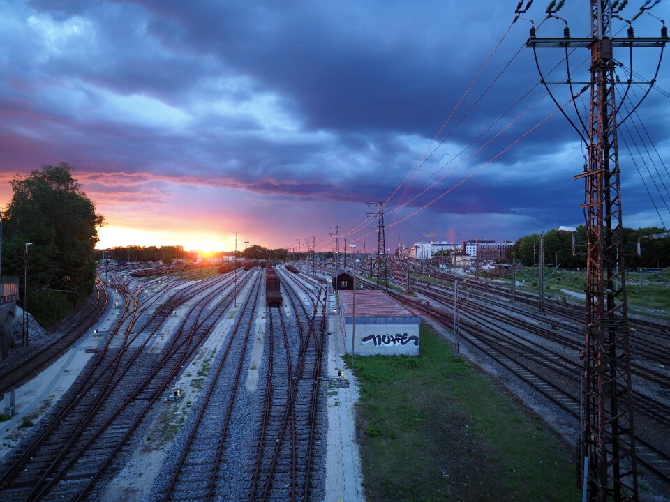 Rail transportation sky