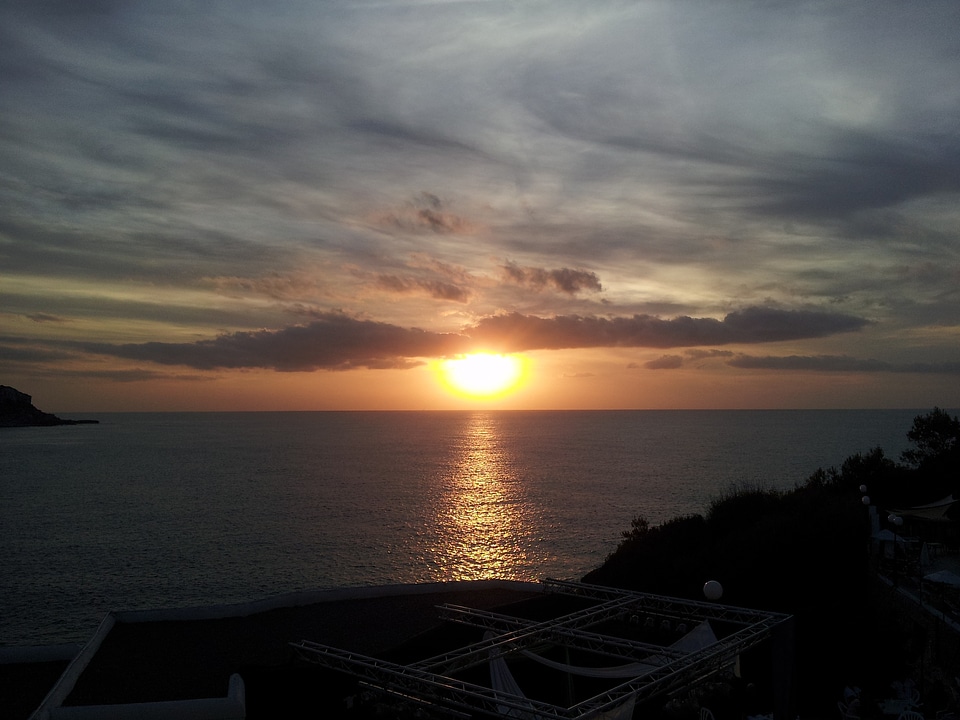 Ibiza sunset evening
