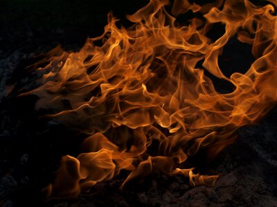 Fire flames burning