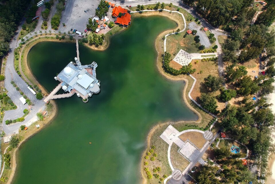 Dji spark aerial view