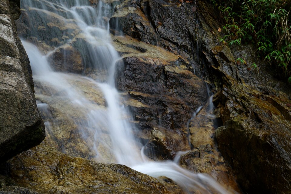 Landscape small waterfall waters photo