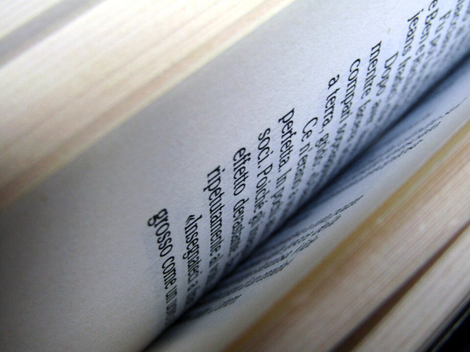Page publishing text