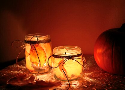 October candle diy