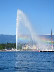Rainbow jet water photo