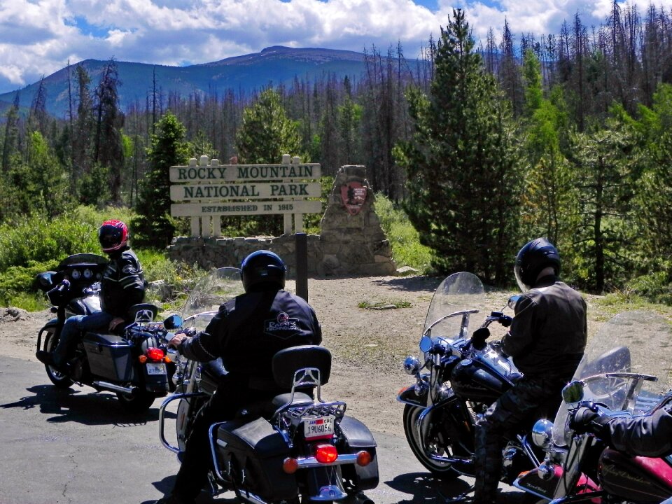 Rocky mountains national park harley davidson