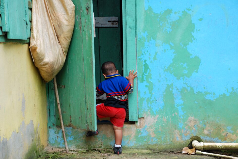 Dominican republic children typical house
