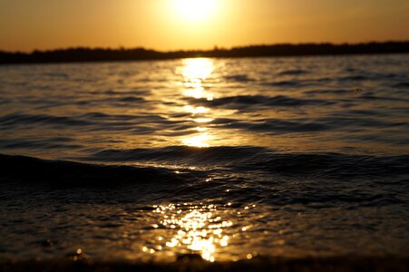 Lake setting sun germany