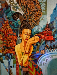 Myanmar burmese painting