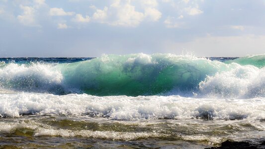 Shore seascape nature