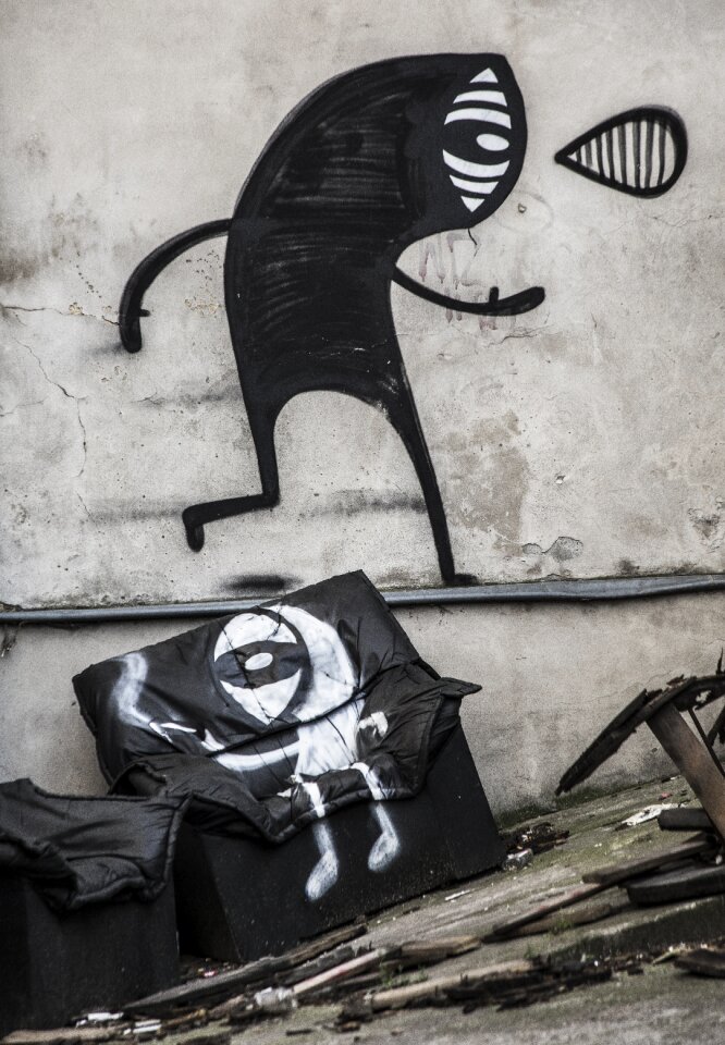 Painting modern art urban