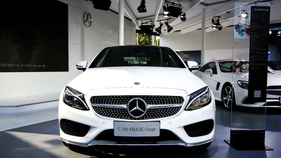 Car white empty