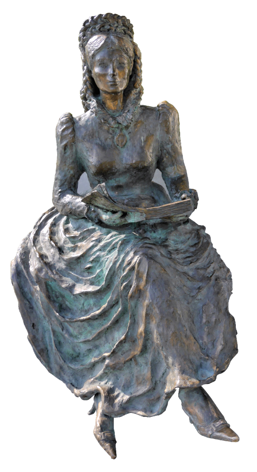 Bronze statue female figure beautiful
